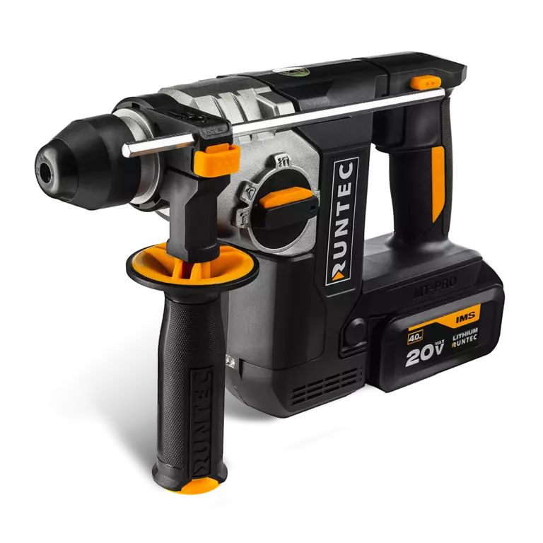 Перфоратор аккумуляторный RUNTEC PRO 2.3Дж, 20В, 2*4Ач, 750Вт