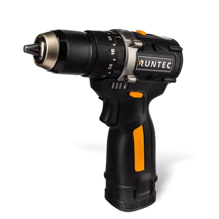 Дрель-шуруповерт ударная аккумуляторная RUNTEC PRO 13 мм,16В, 2*2Ач, 45Нм