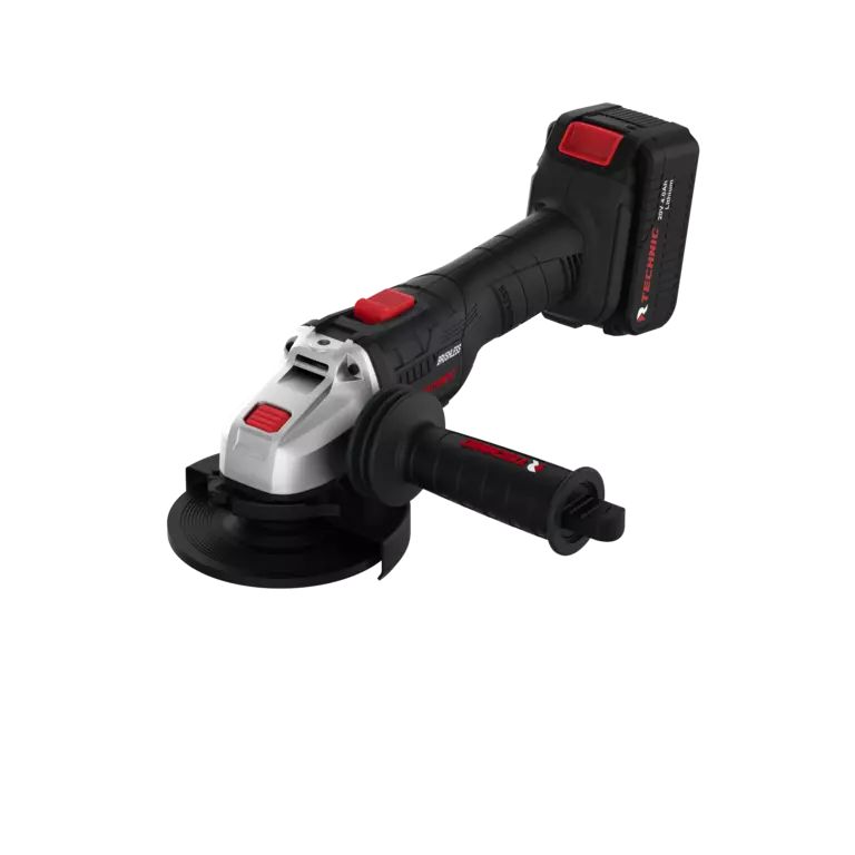 Шлифмашина угловая аккумуляторная RUNTEC TECHNIC 125 мм, 20В, 2*4Ач, 1000Вт